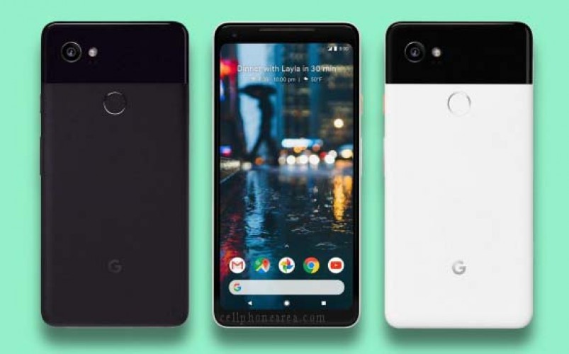 Google Pixel 2 XL Black & White Display and Back