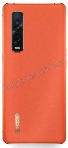 Oppo Find X2 Pro Orange Leather Back