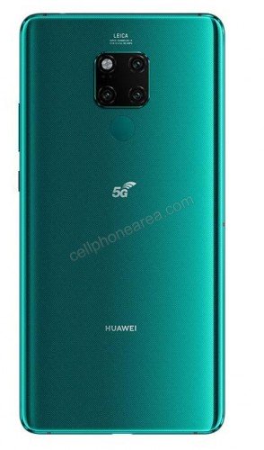 Huawei Mate 20 X (5G) Emerald Green Back 