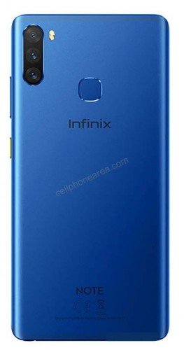 Infinix Note 6 Blue Back