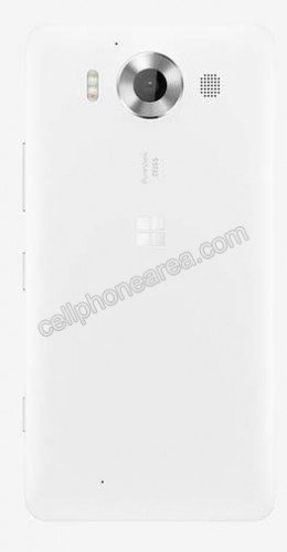 Microsoft Lumia 950 Dual SIM White Back