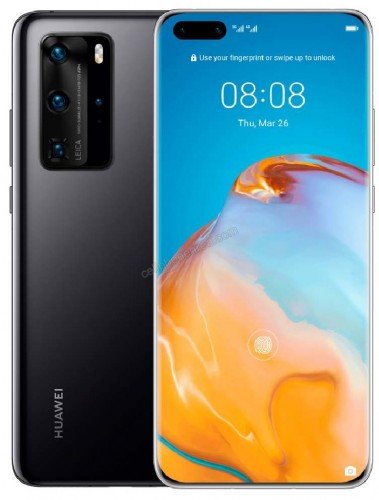 Huawei P40 Pro Ice White, Black