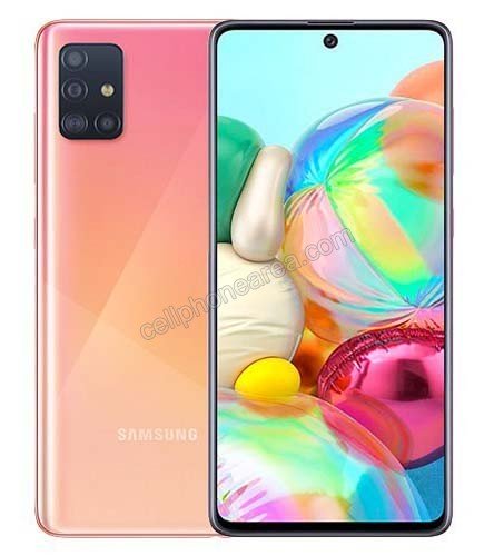 Samsung Galaxy A71 5G Prism Cube SliverPrism Cube Orenge