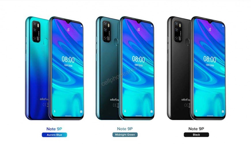 Ulefone Note 9P Three Variant Colors Smartphone