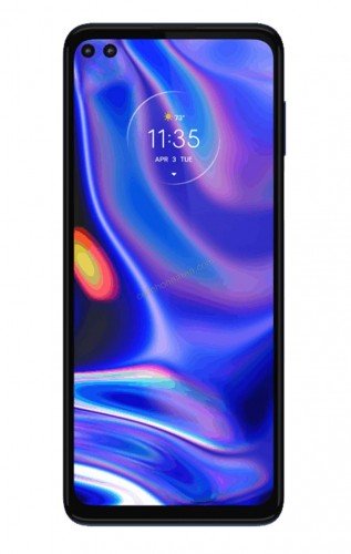 Motorola One 5G Oxford Blue Display