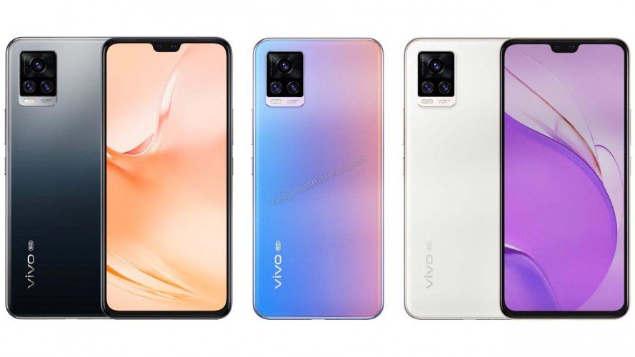 Vivo V20 Pro Three Variant Colors Smartphone